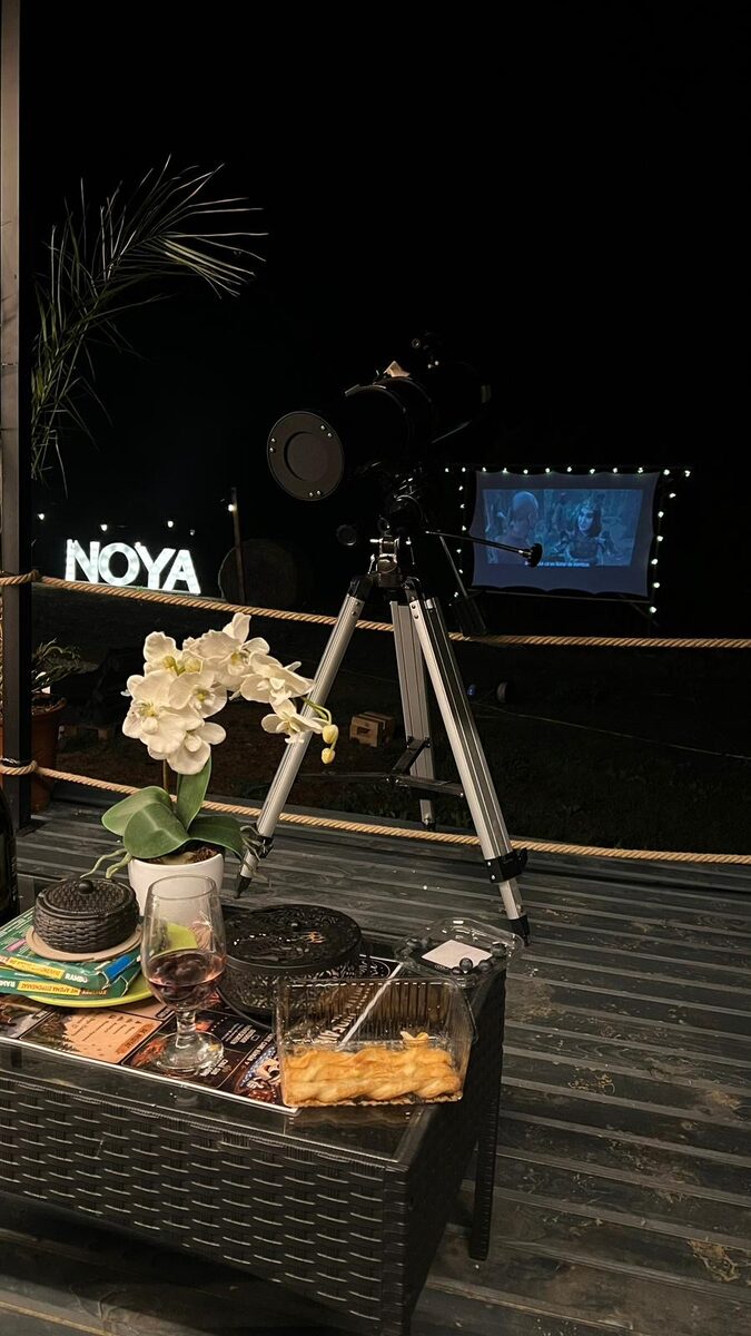 Telescop si cinema, noaptea